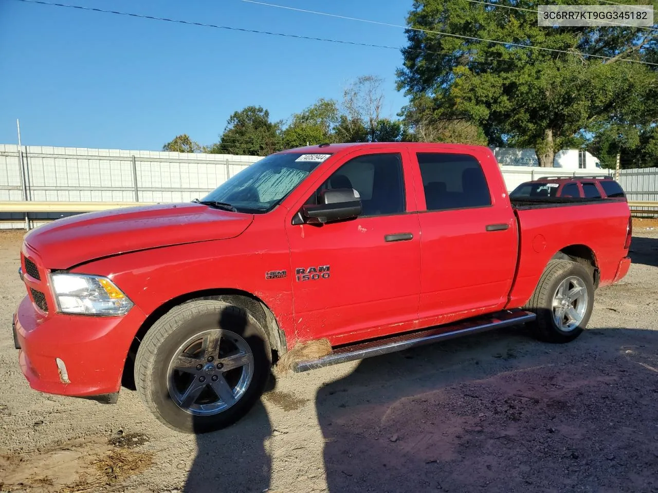 2016 Ram 1500 St VIN: 3C6RR7KT9GG345182 Lot: 74052944