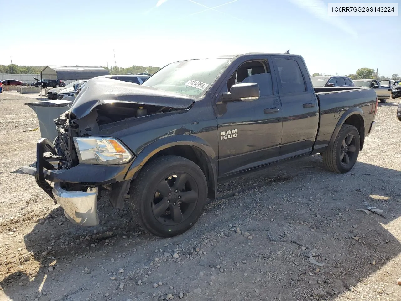 2016 Ram 1500 Slt VIN: 1C6RR7GG2GS143224 Lot: 74214994