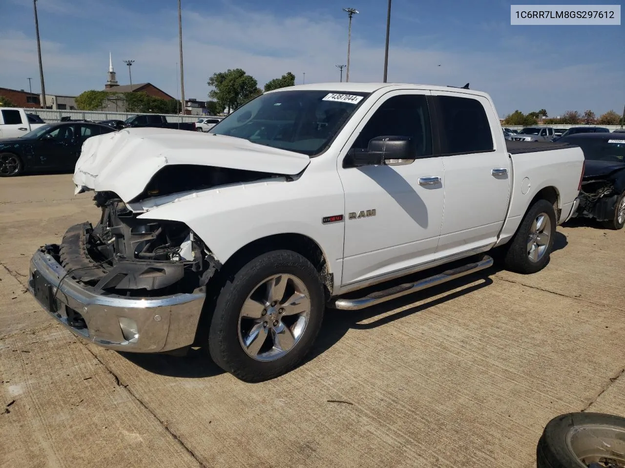 2016 Ram 1500 Slt VIN: 1C6RR7LM8GS297612 Lot: 74387044