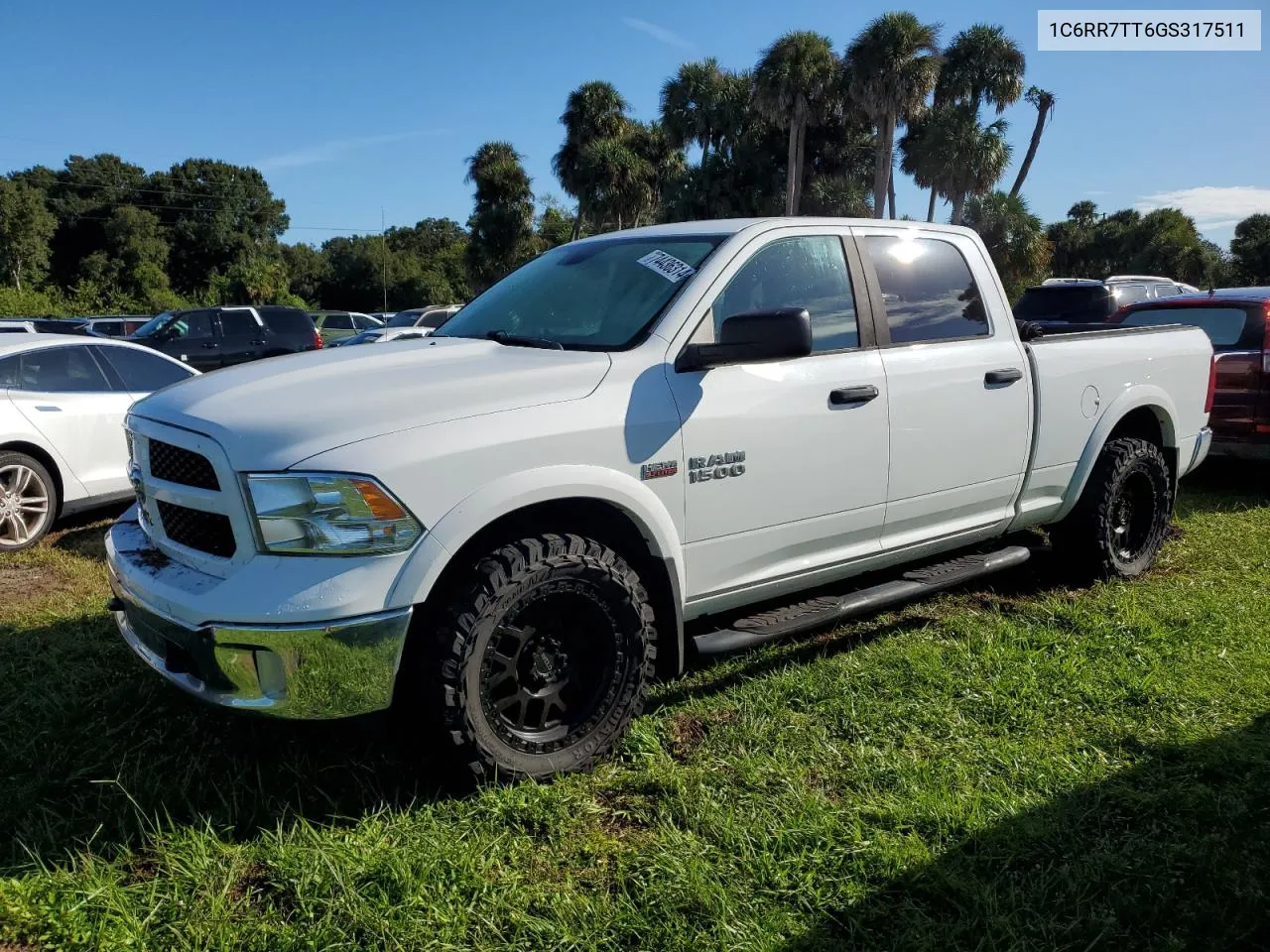 2016 Ram 1500 Slt VIN: 1C6RR7TT6GS317511 Lot: 74436314