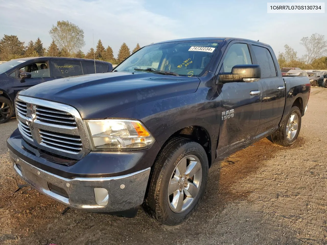 2016 Ram 1500 Slt VIN: 1C6RR7LG7GS130734 Lot: 74732234