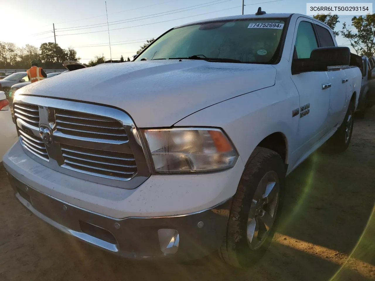 2016 Ram 1500 Slt VIN: 3C6RR6LT5GG293154 Lot: 74752694