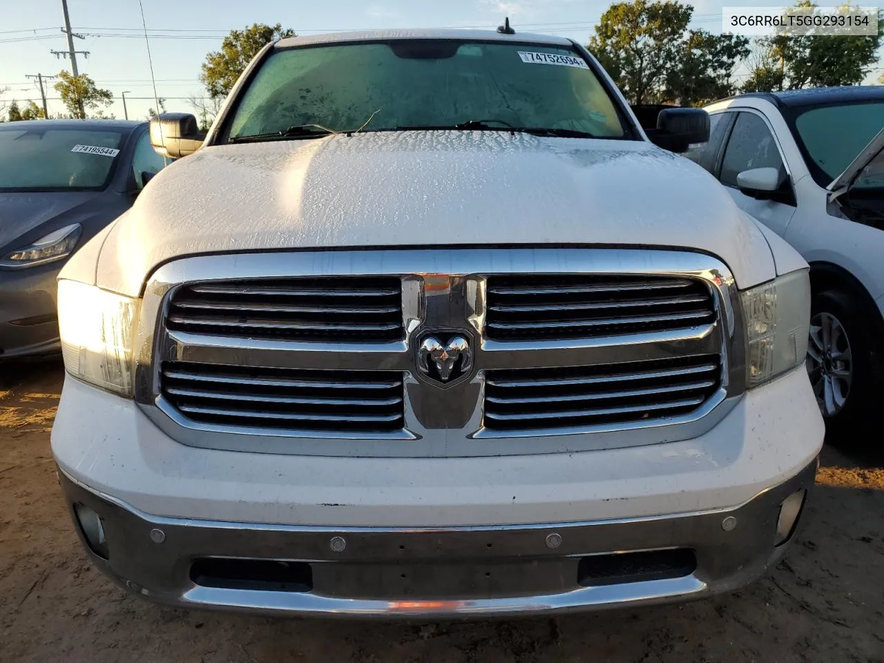 2016 Ram 1500 Slt VIN: 3C6RR6LT5GG293154 Lot: 74752694