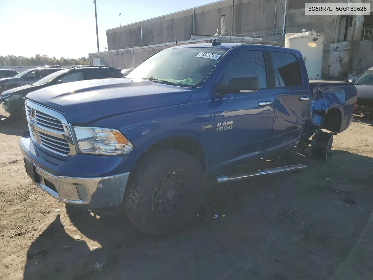 2016 Ram 1500 Slt VIN: 3C6RR7LT5GG189625 Lot: 74805714