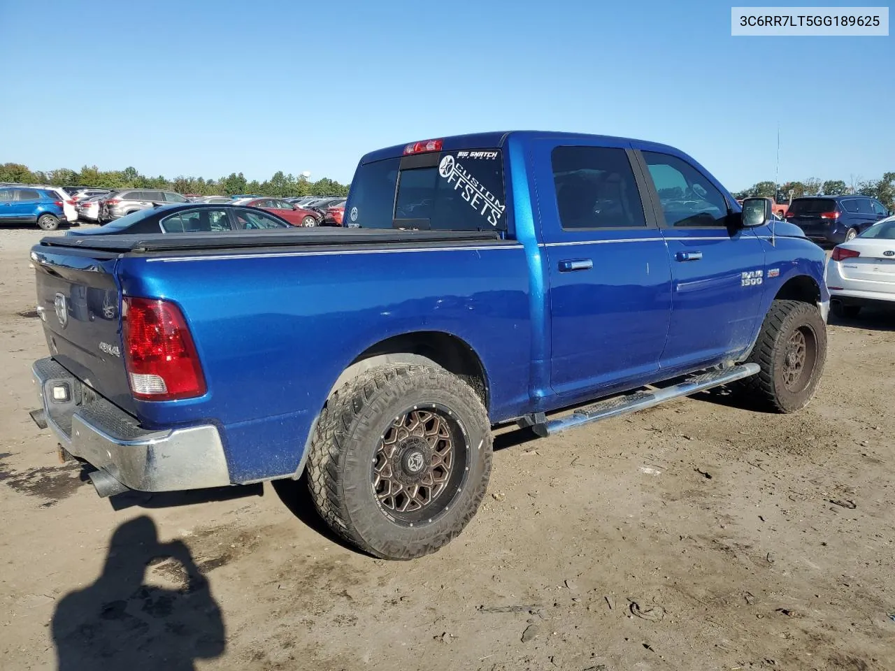 2016 Ram 1500 Slt VIN: 3C6RR7LT5GG189625 Lot: 74805714