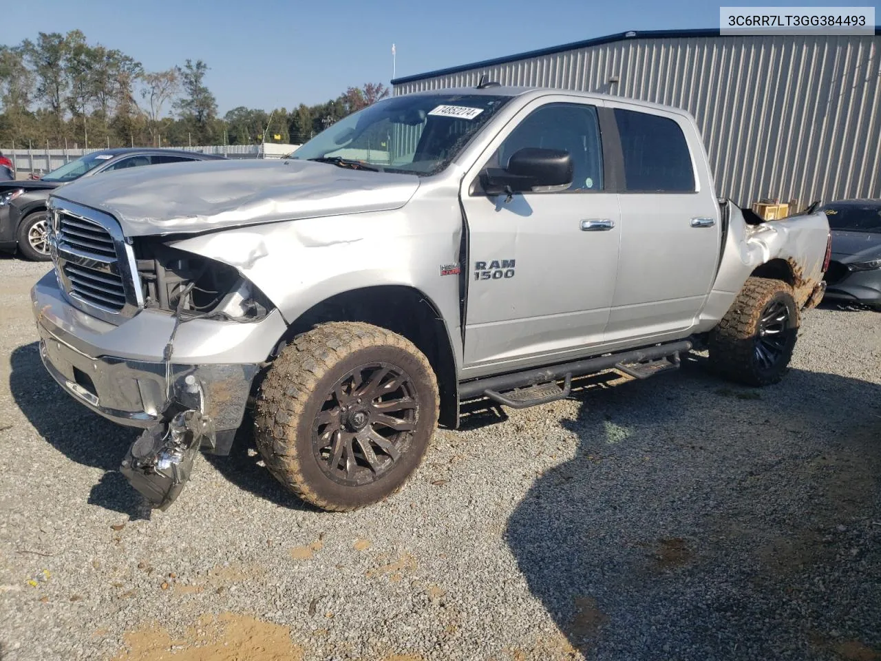 2016 Ram 1500 Slt VIN: 3C6RR7LT3GG384493 Lot: 74852274