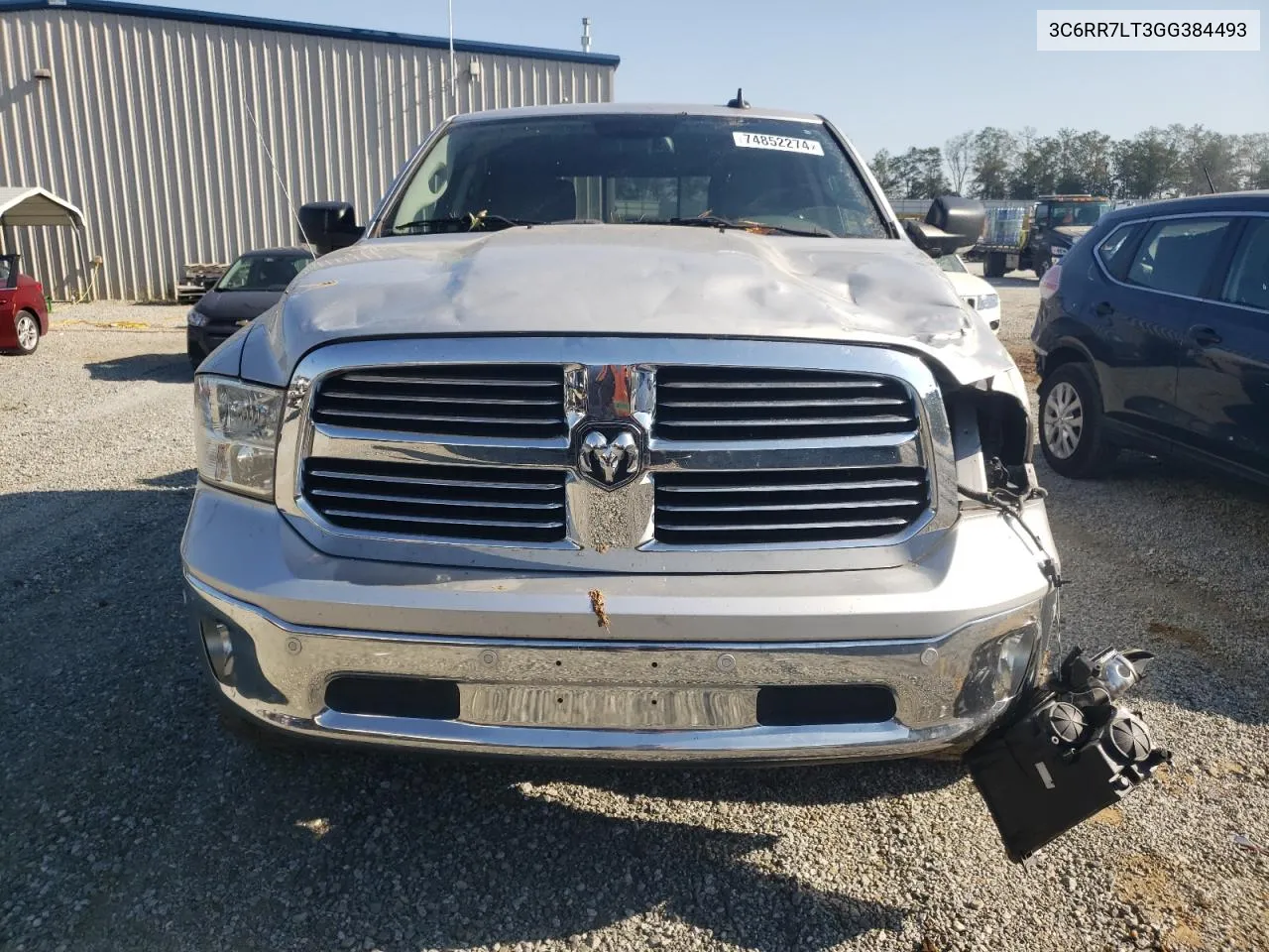 2016 Ram 1500 Slt VIN: 3C6RR7LT3GG384493 Lot: 74852274