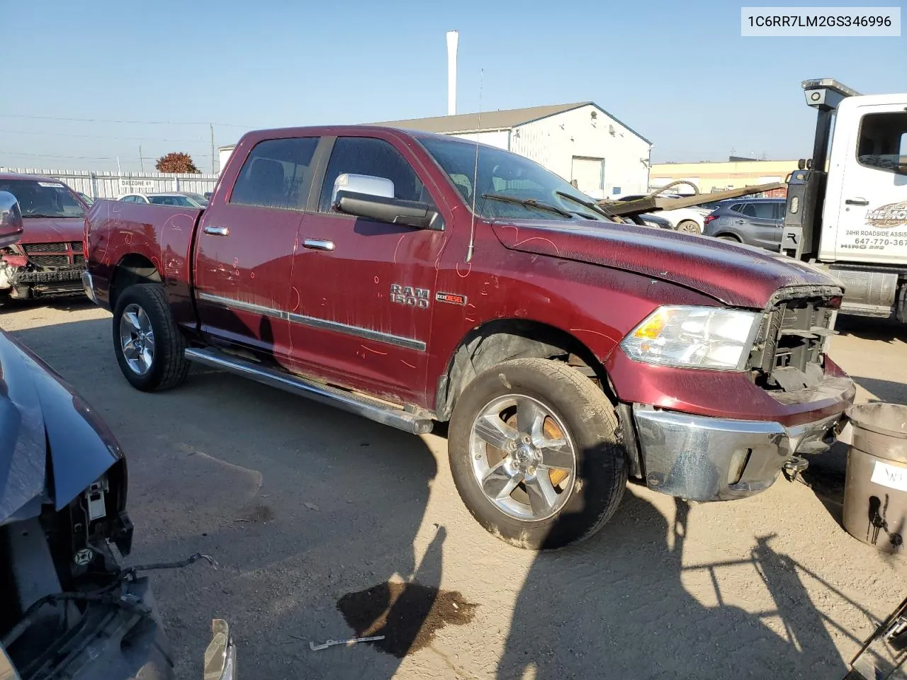 2016 Ram 1500 Slt VIN: 1C6RR7LM2GS346996 Lot: 74880424