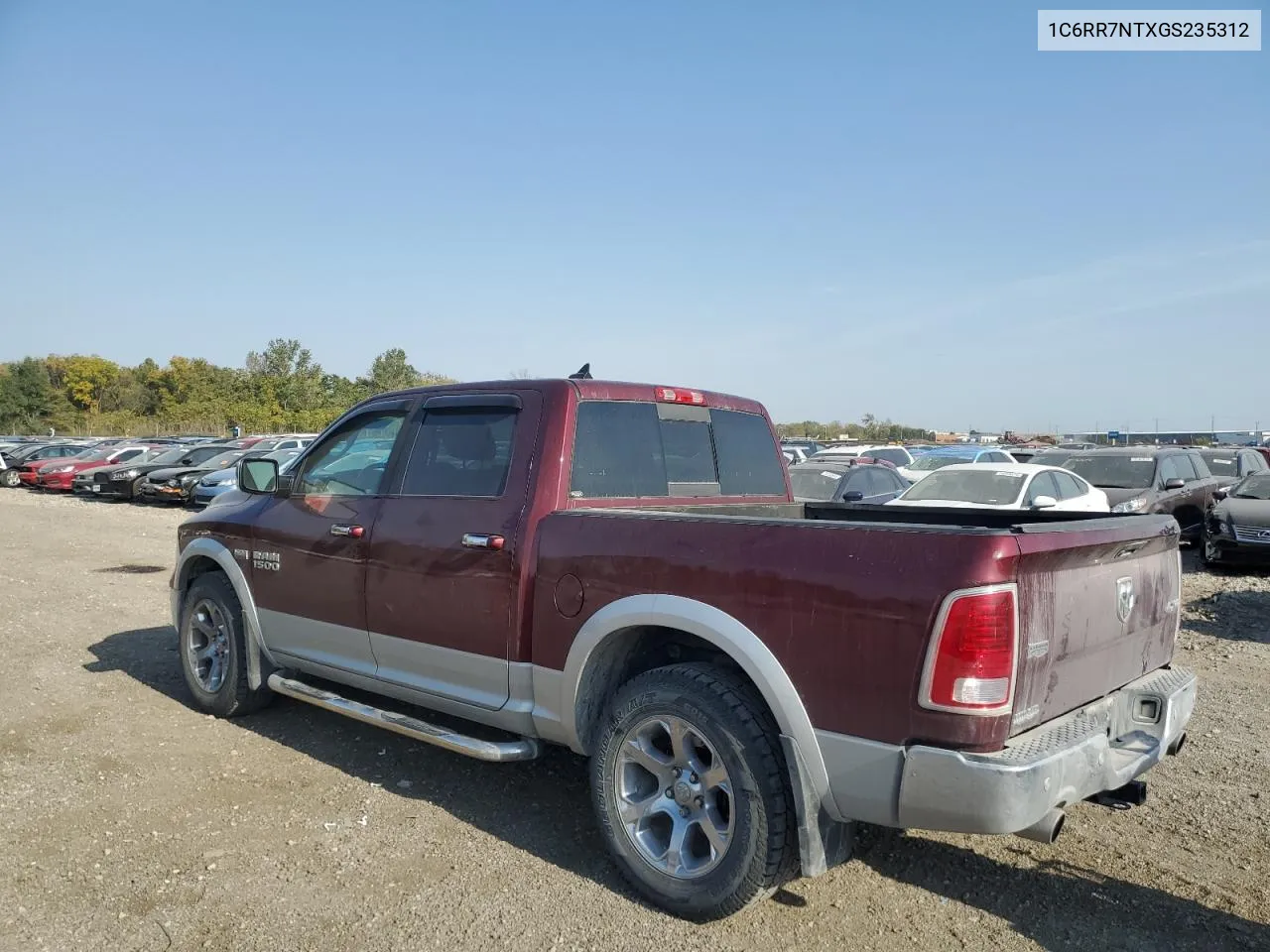 2016 Ram 1500 Laramie VIN: 1C6RR7NTXGS235312 Lot: 74909094