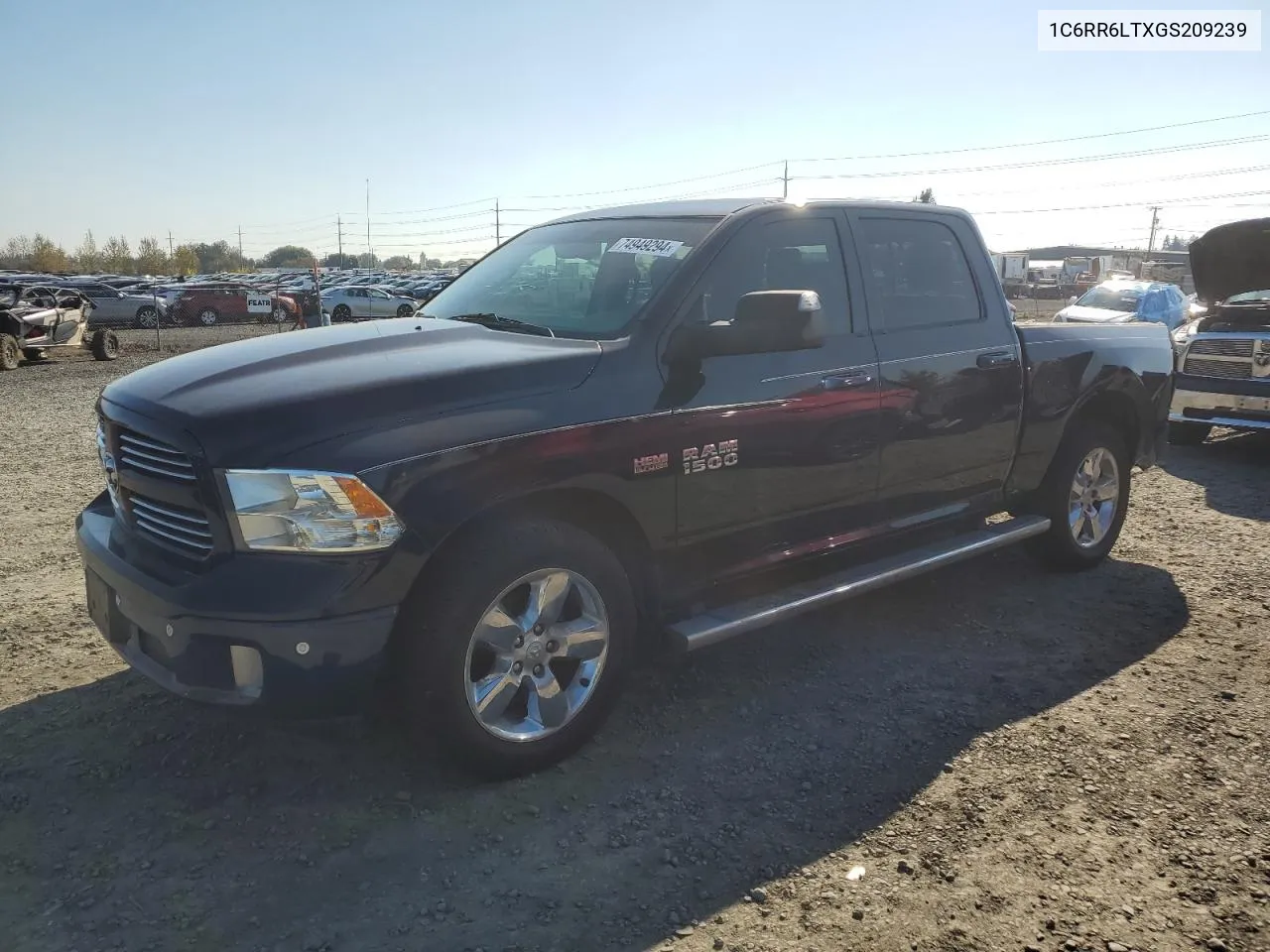 2016 Ram 1500 Slt VIN: 1C6RR6LTXGS209239 Lot: 74949294