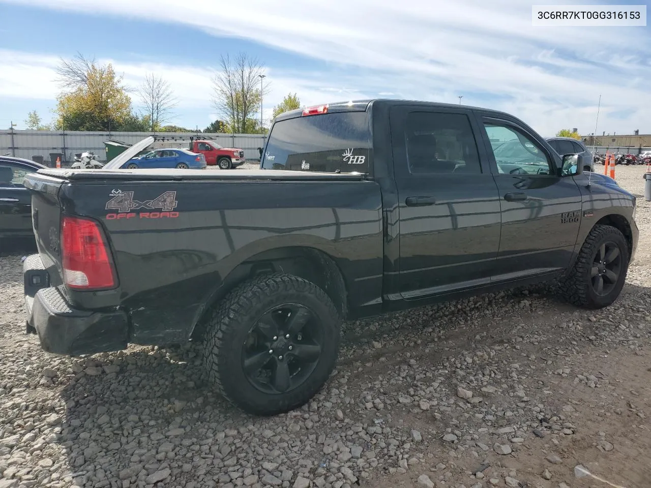 2016 Ram 1500 St VIN: 3C6RR7KT0GG316153 Lot: 74988104