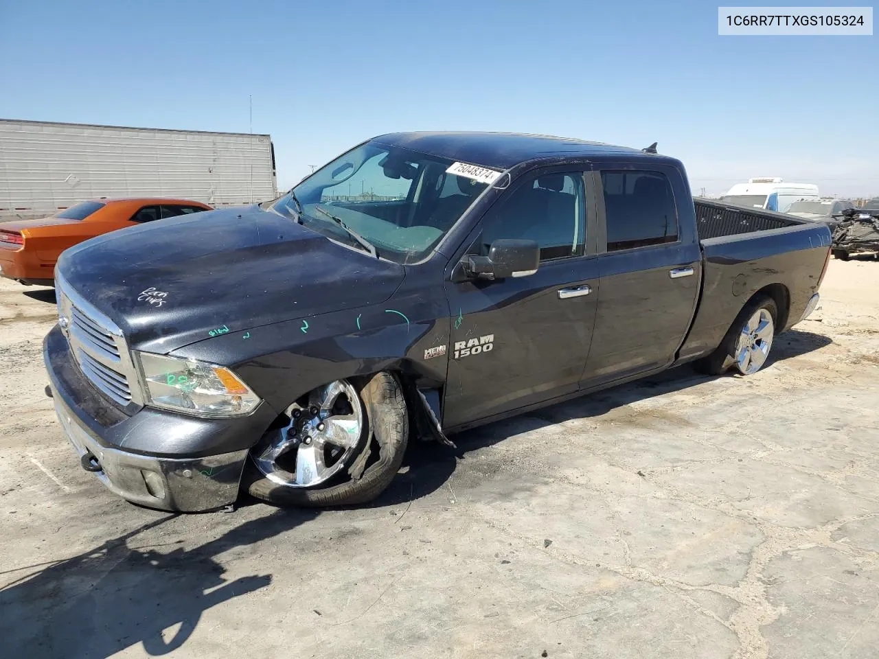 2016 Ram 1500 Slt VIN: 1C6RR7TTXGS105324 Lot: 75048374