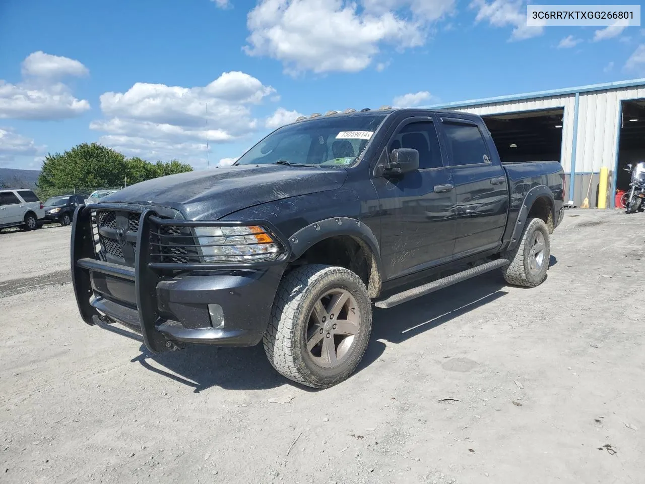 2016 Ram 1500 St VIN: 3C6RR7KTXGG266801 Lot: 75059014