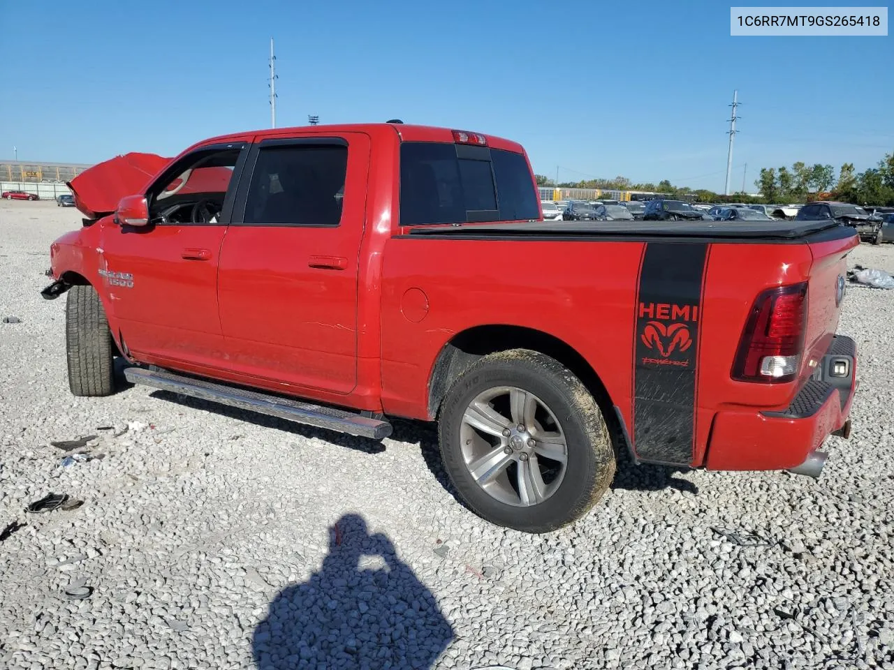 2016 Ram 1500 Sport VIN: 1C6RR7MT9GS265418 Lot: 75158274