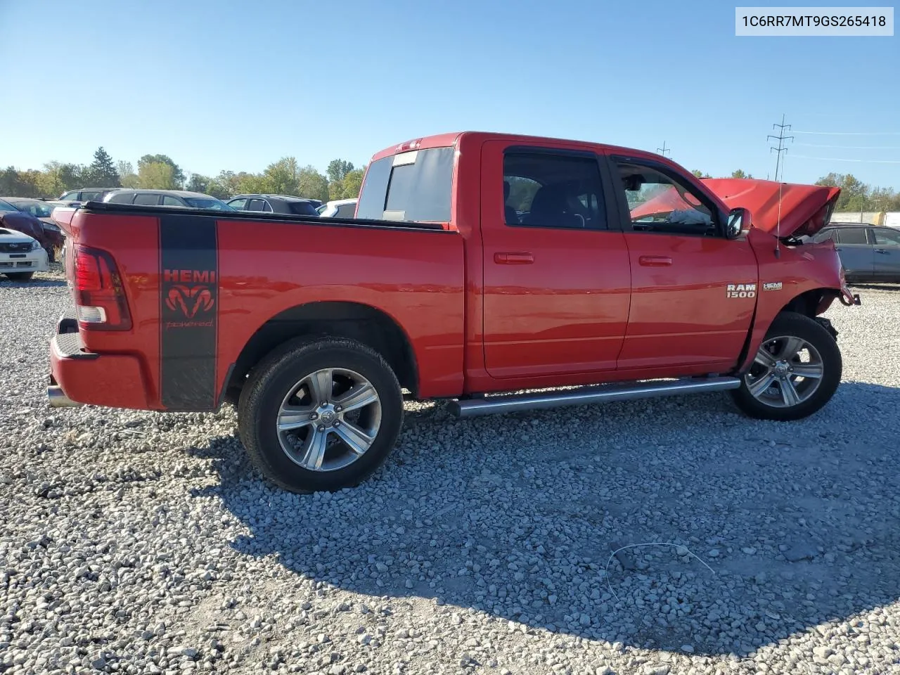 2016 Ram 1500 Sport VIN: 1C6RR7MT9GS265418 Lot: 75158274