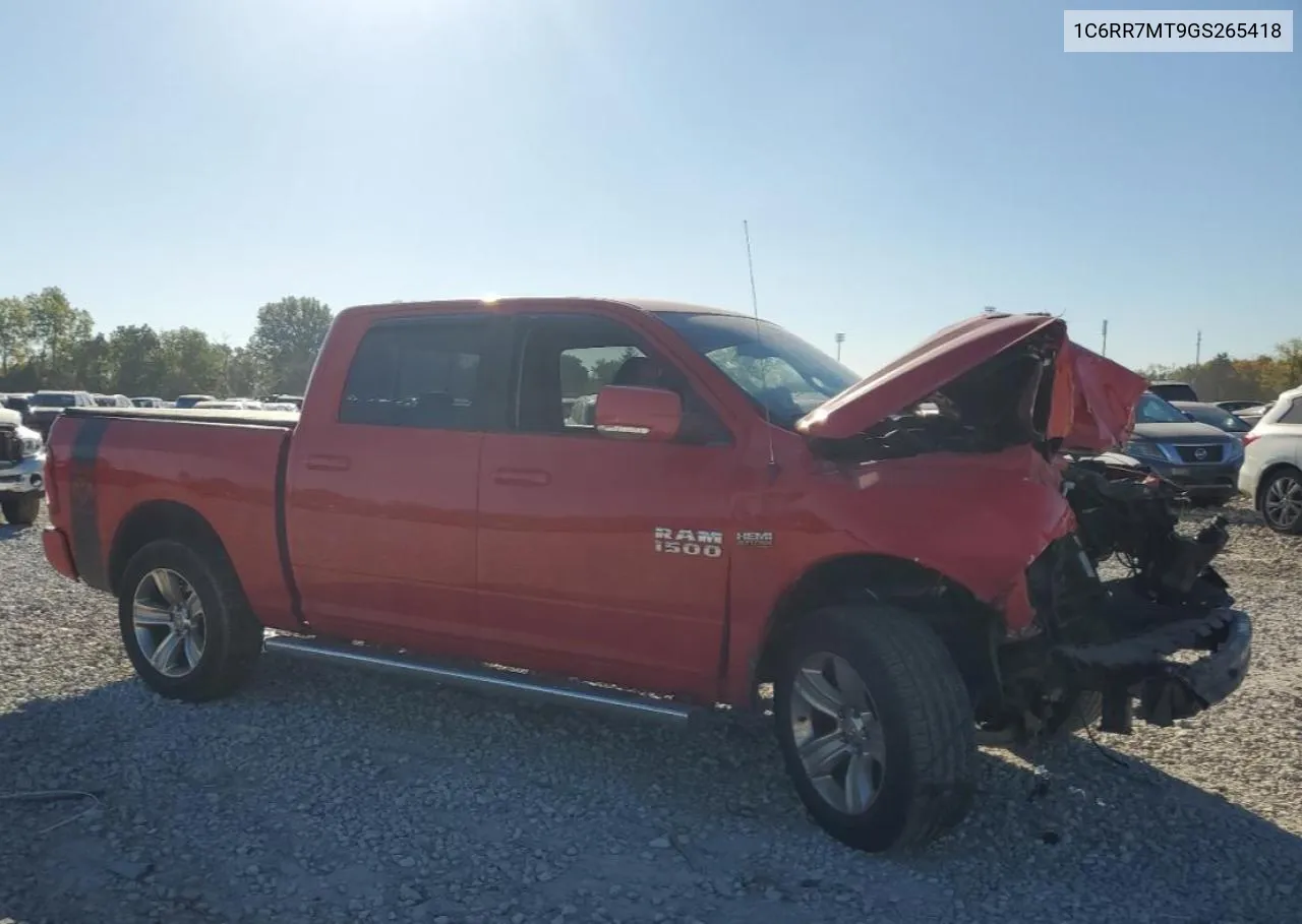 2016 Ram 1500 Sport VIN: 1C6RR7MT9GS265418 Lot: 75158274