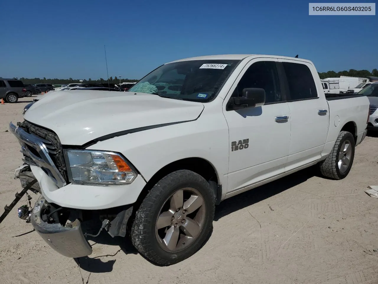 2016 Ram 1500 Slt VIN: 1C6RR6LG6GS403205 Lot: 75266274