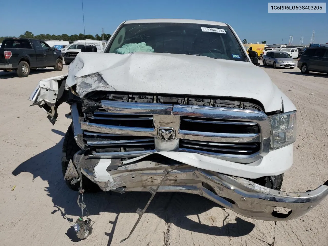 2016 Ram 1500 Slt VIN: 1C6RR6LG6GS403205 Lot: 75266274