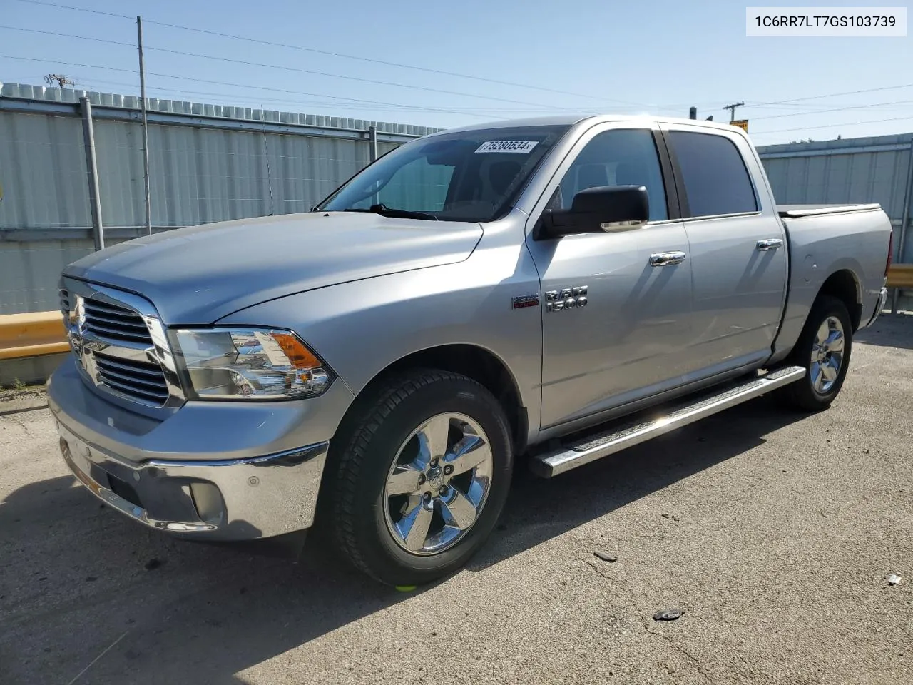 2016 Ram 1500 Slt VIN: 1C6RR7LT7GS103739 Lot: 75280534