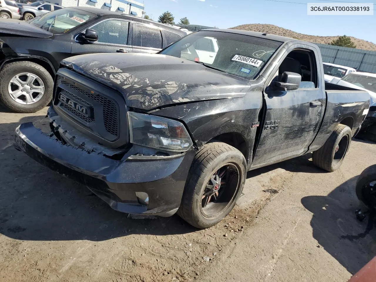 2016 Ram 1500 St VIN: 3C6JR6AT0GG338193 Lot: 75560144