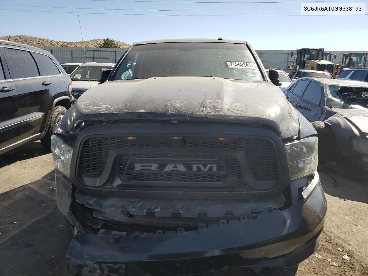 2016 Ram 1500 St VIN: 3C6JR6AT0GG338193 Lot: 75560144