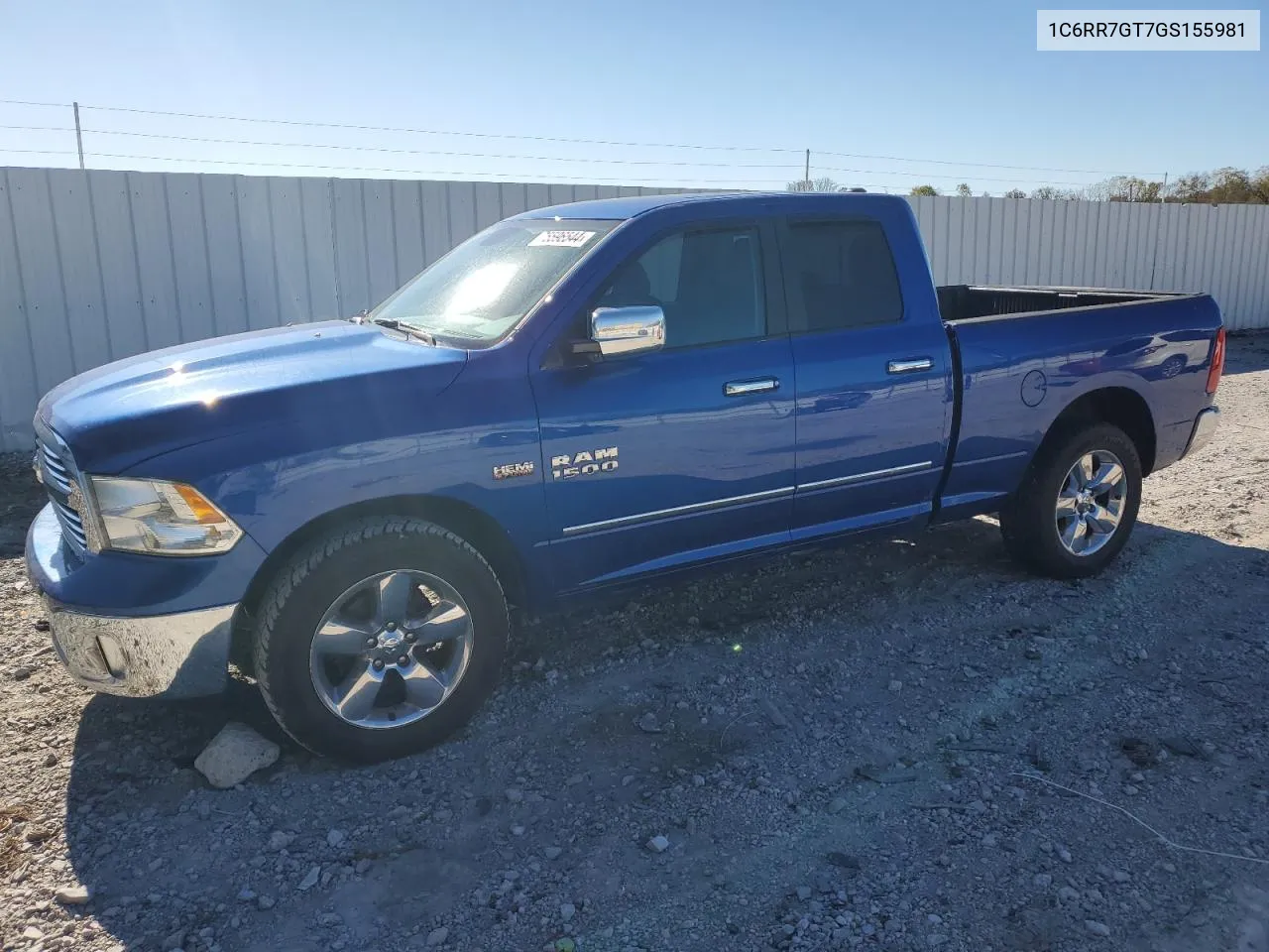 2016 Ram 1500 Slt VIN: 1C6RR7GT7GS155981 Lot: 75596544