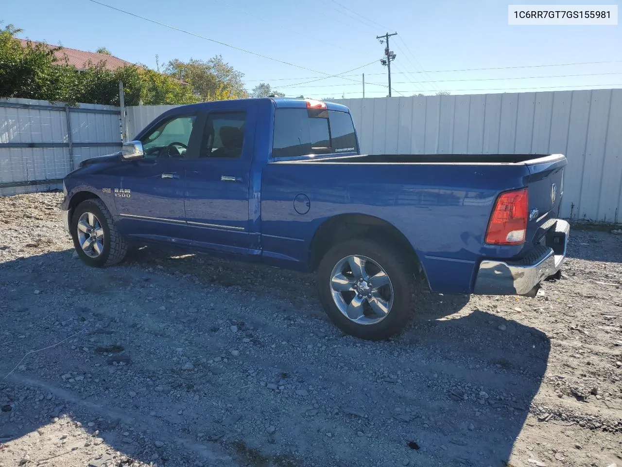 2016 Ram 1500 Slt VIN: 1C6RR7GT7GS155981 Lot: 75596544