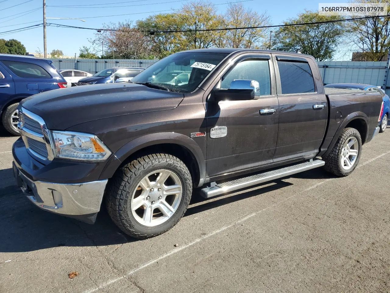 2016 Ram 1500 Longhorn VIN: 1C6RR7PM1GS187978 Lot: 75715164