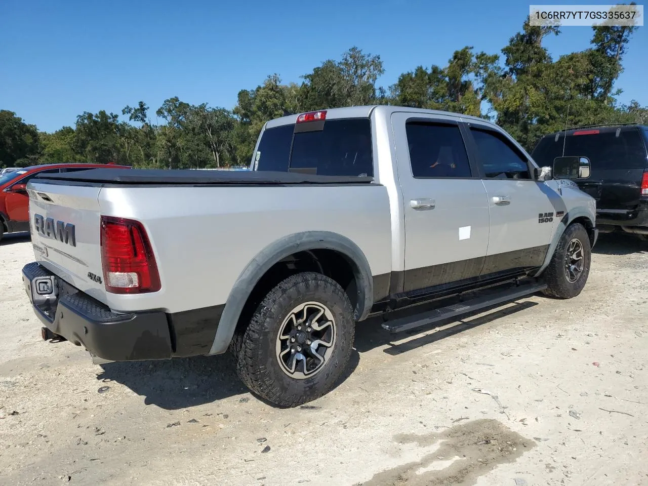 2016 Ram 1500 Rebel VIN: 1C6RR7YT7GS335637 Lot: 76131094