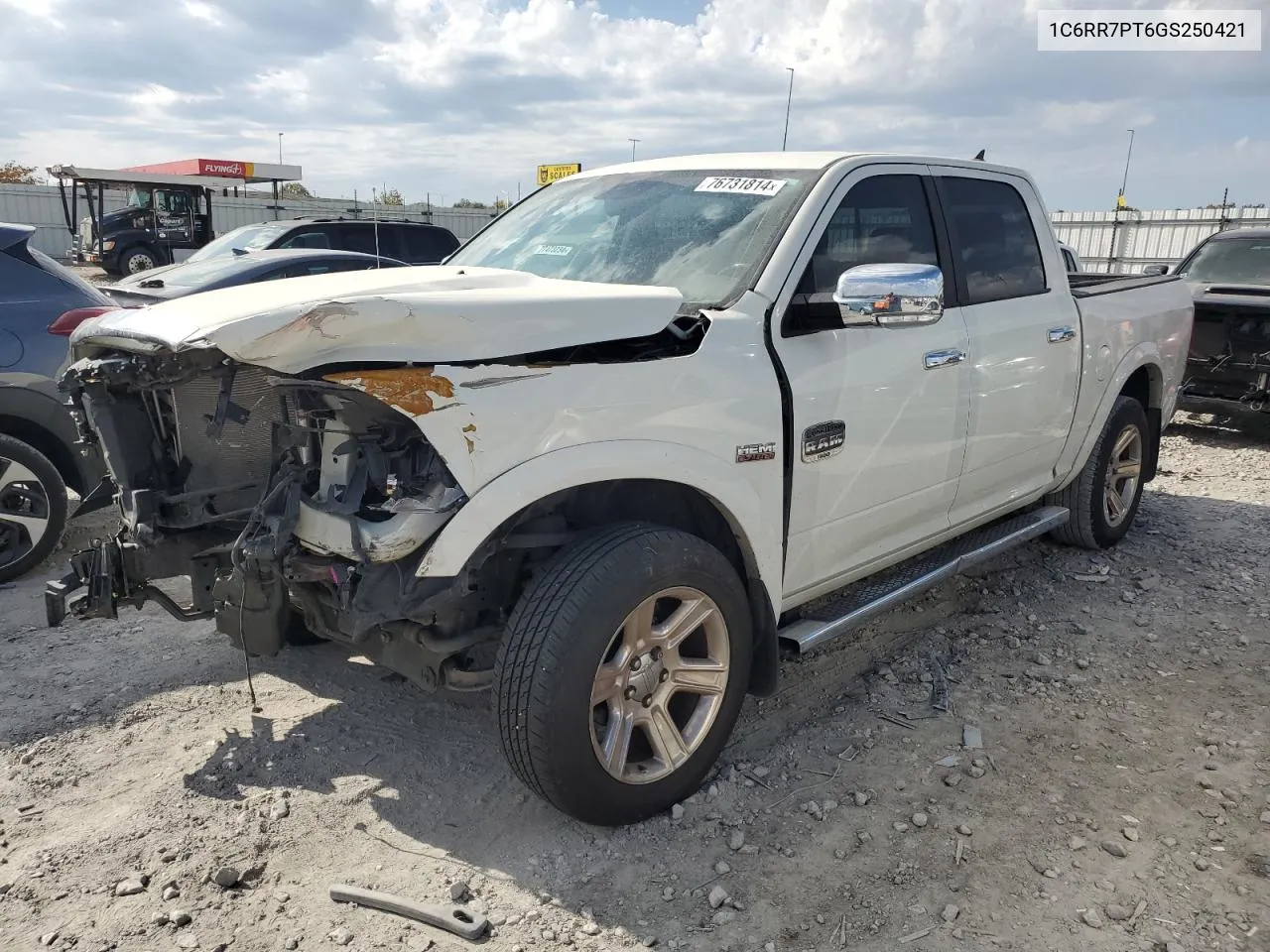 2016 Ram 1500 Longhorn VIN: 1C6RR7PT6GS250421 Lot: 76731814