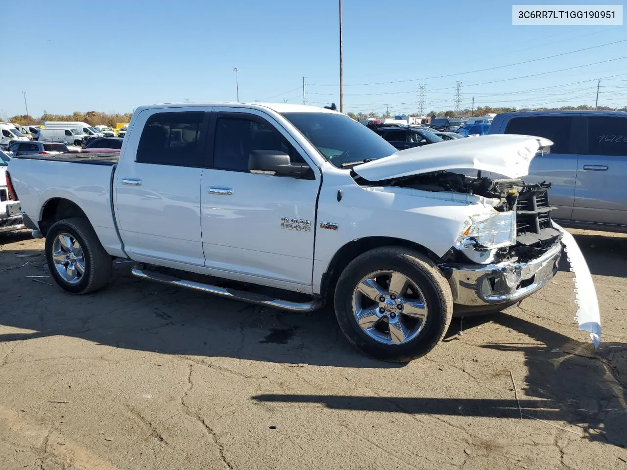 2016 Ram 1500 Slt VIN: 3C6RR7LT1GG190951 Lot: 76743664