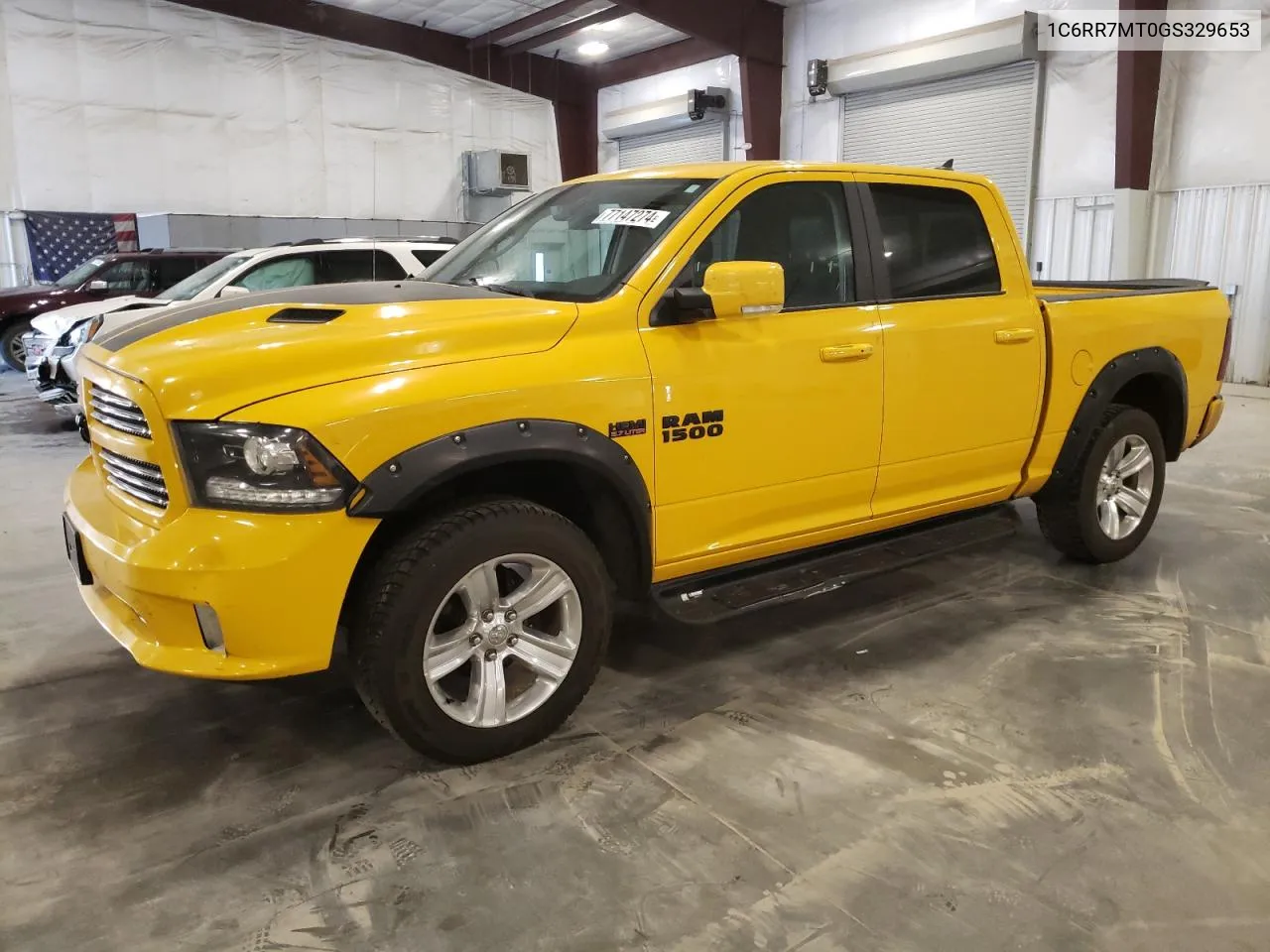 2016 Ram 1500 Sport VIN: 1C6RR7MT0GS329653 Lot: 77147274