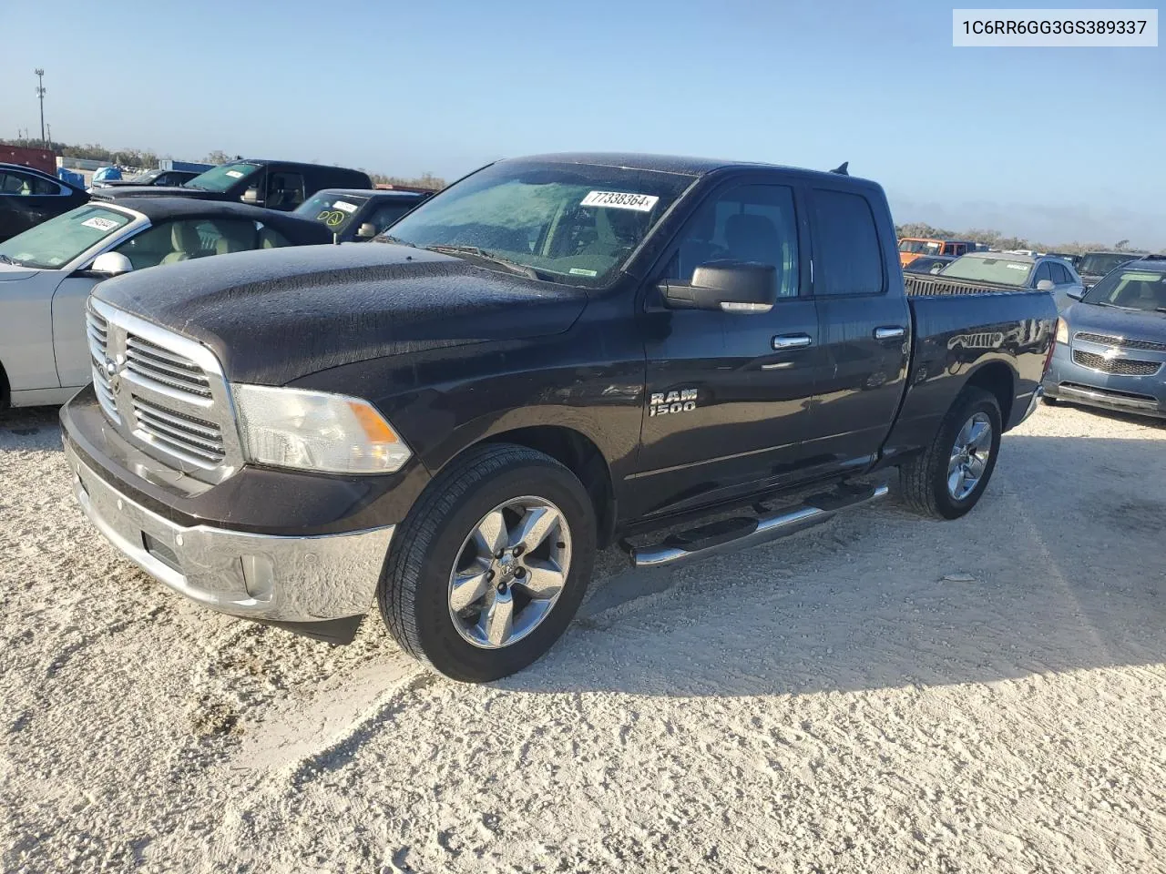 2016 Ram 1500 Slt VIN: 1C6RR6GG3GS389337 Lot: 77338364