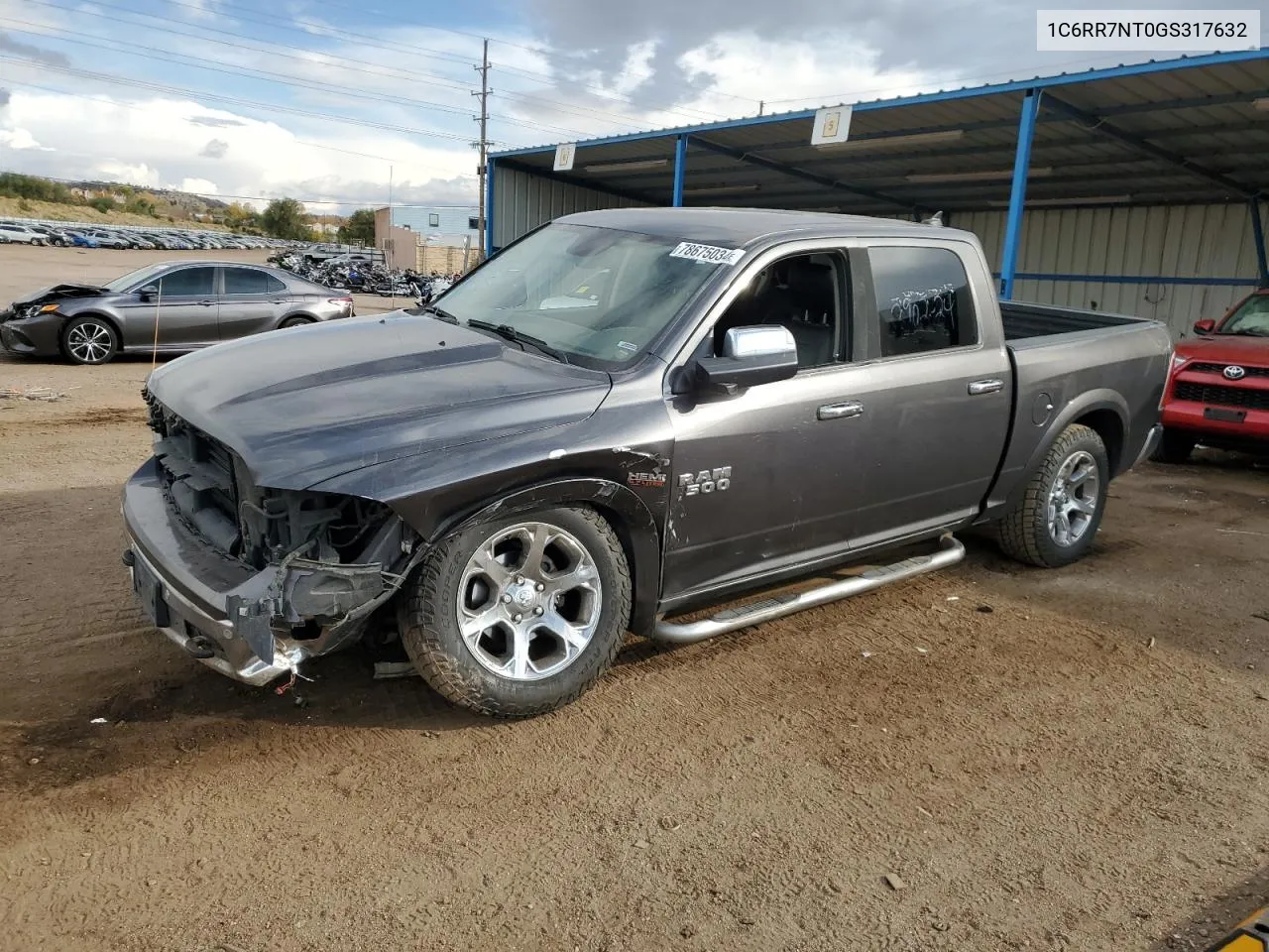 2016 Ram 1500 Laramie VIN: 1C6RR7NT0GS317632 Lot: 78675034