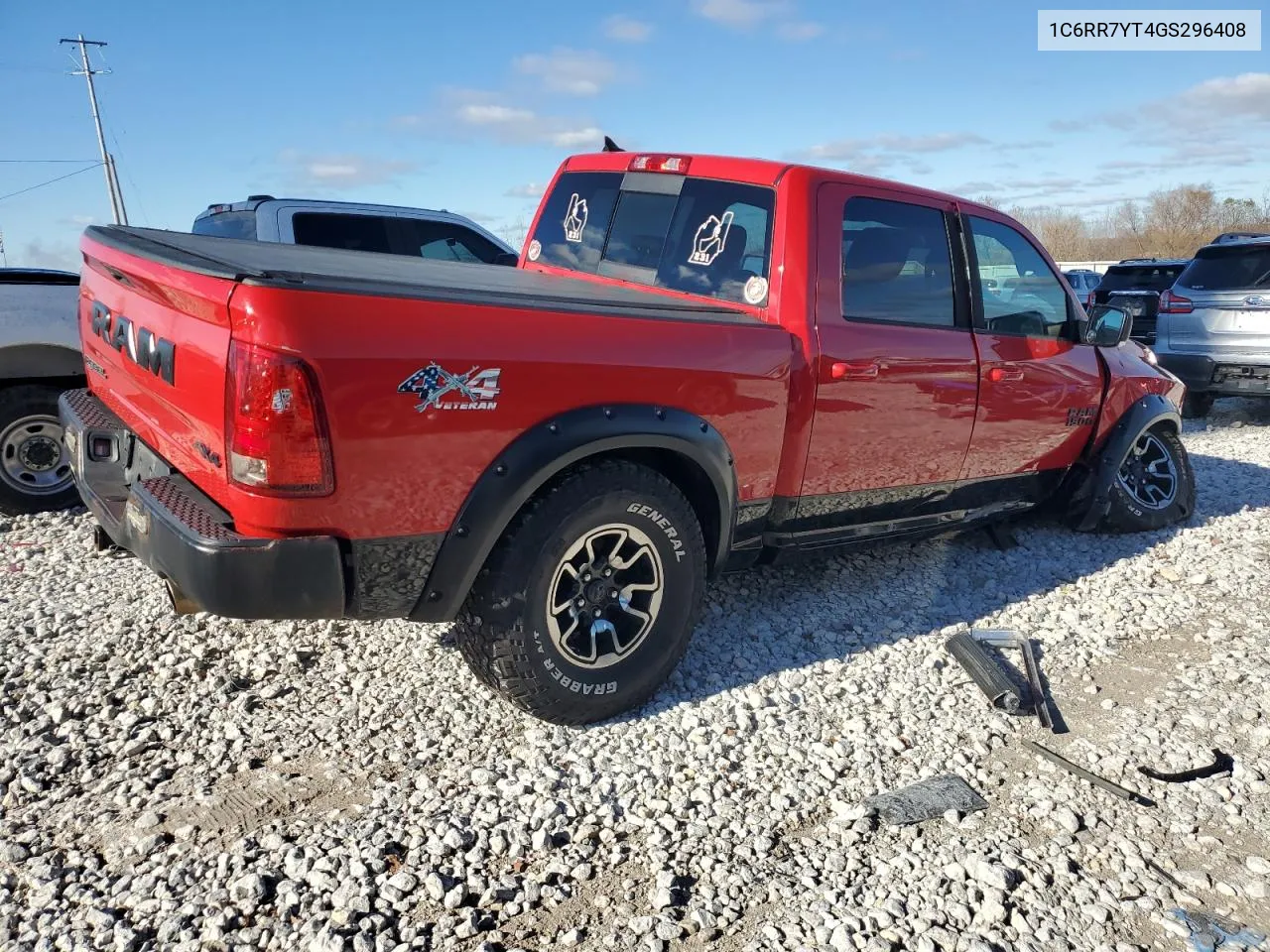 2016 Ram 1500 Rebel VIN: 1C6RR7YT4GS296408 Lot: 80001834