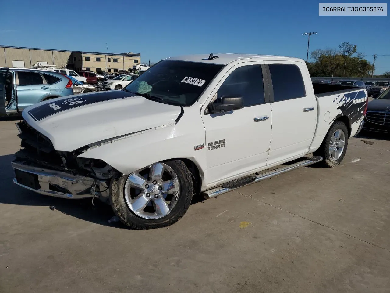 2016 Ram 1500 Slt VIN: 3C6RR6LT3GG355876 Lot: 80285134