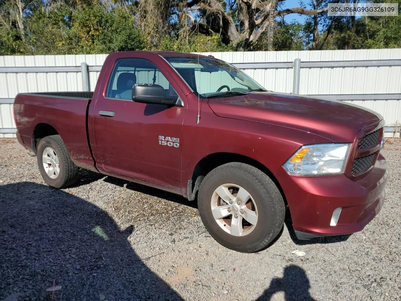 2016 Ram 1500 St VIN: 3C6JR6AG9GG326109 Lot: 81267934