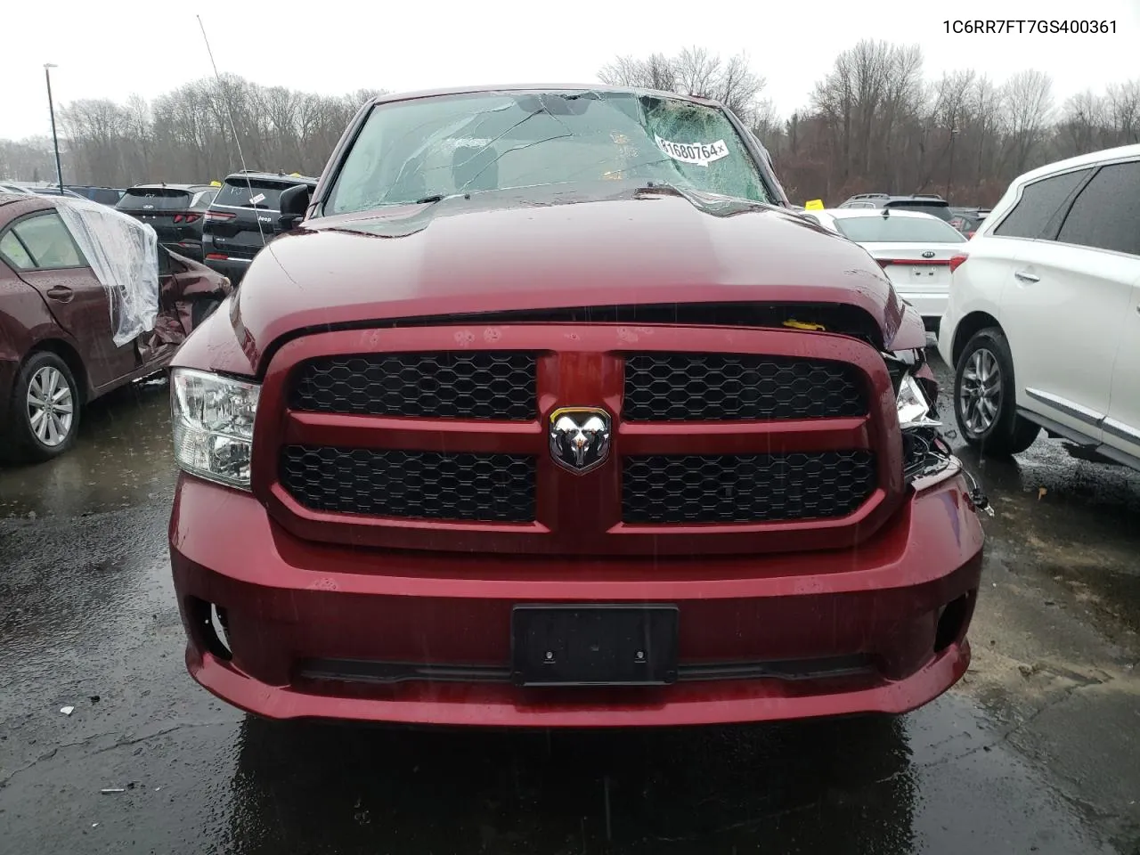 2016 Ram 1500 St VIN: 1C6RR7FT7GS400361 Lot: 81680764