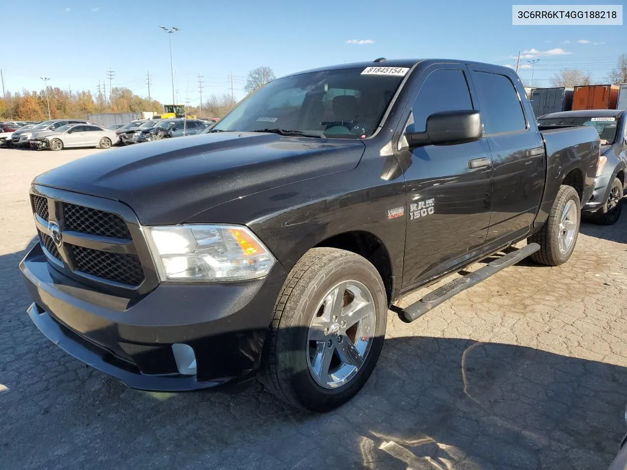 2016 Ram 1500 St VIN: 3C6RR6KT4GG188218 Lot: 81845154