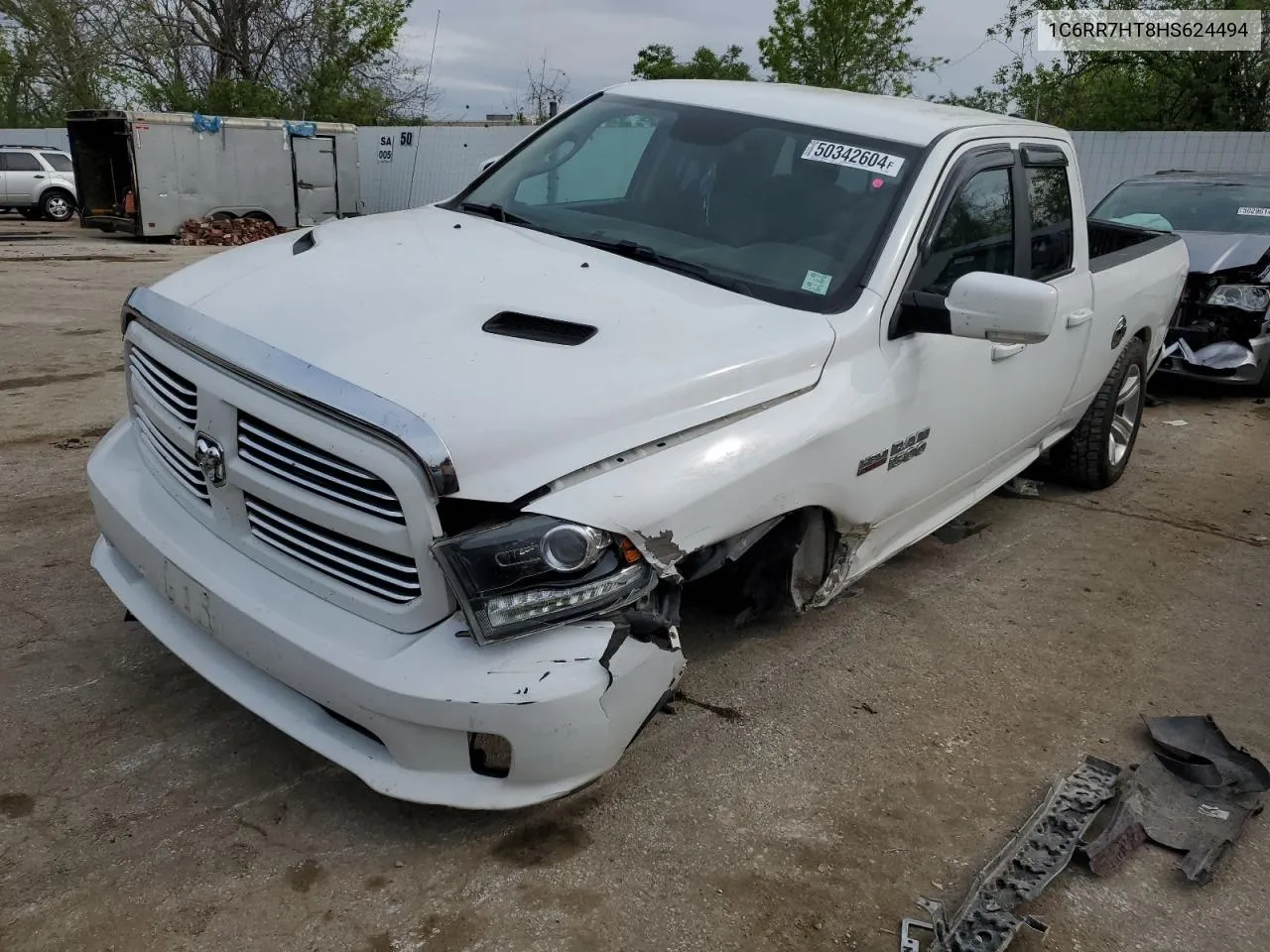 2017 Ram 1500 Sport VIN: 1C6RR7HT8HS624494 Lot: 50342604