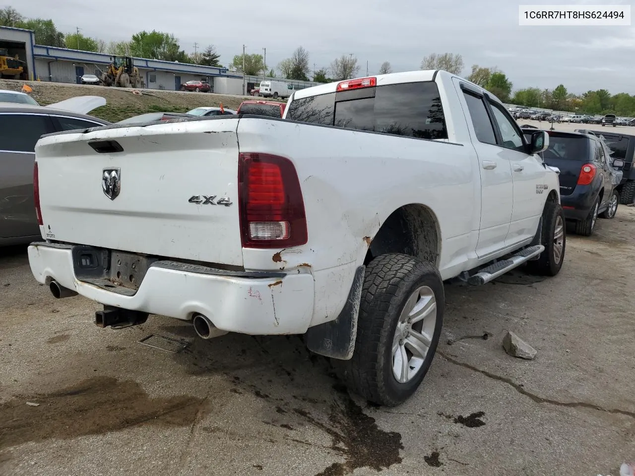 2017 Ram 1500 Sport VIN: 1C6RR7HT8HS624494 Lot: 50342604