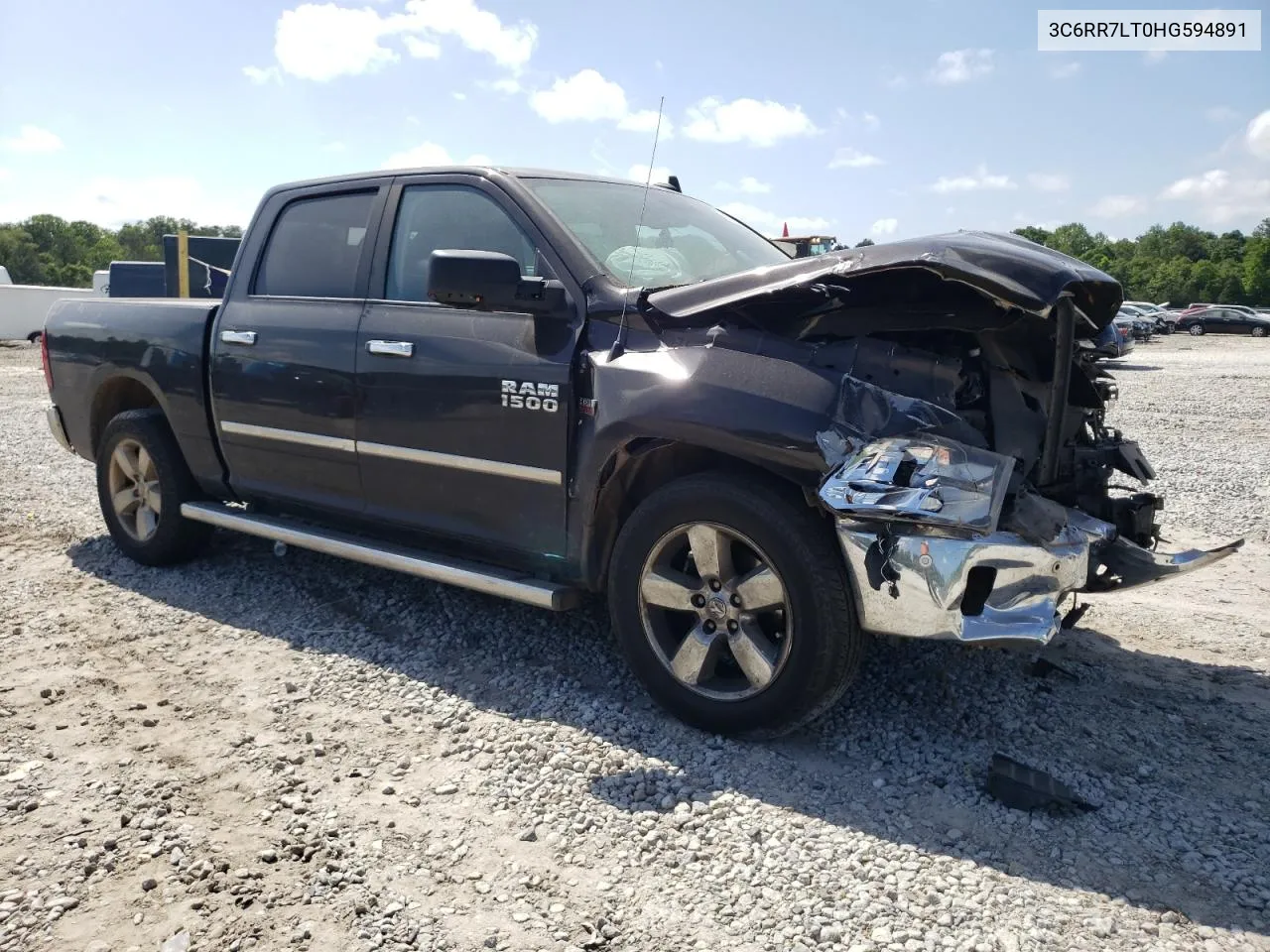 2017 Ram 1500 Slt VIN: 3C6RR7LT0HG594891 Lot: 52692474