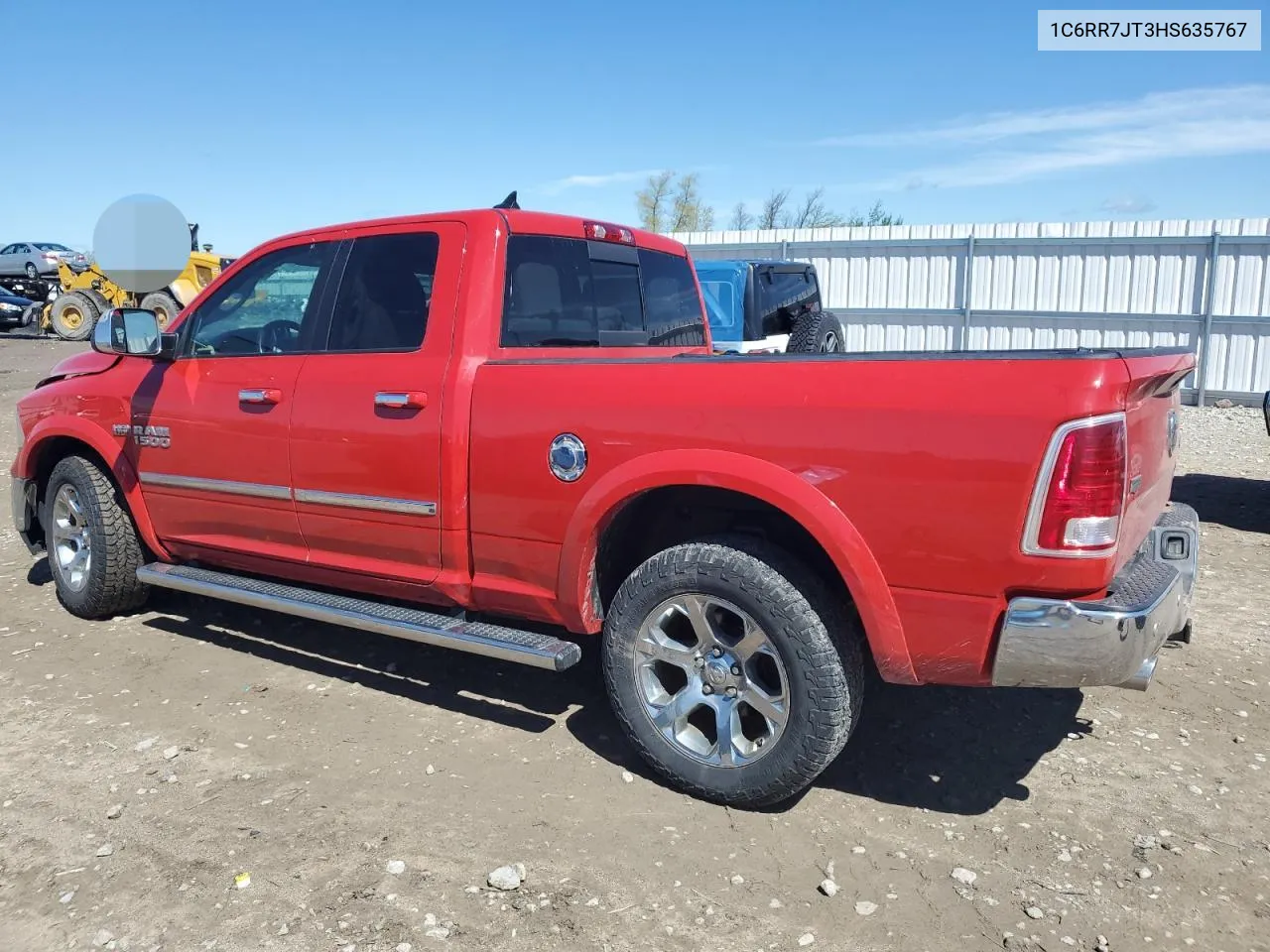 2017 Ram 1500 Laramie VIN: 1C6RR7JT3HS635767 Lot: 53844704