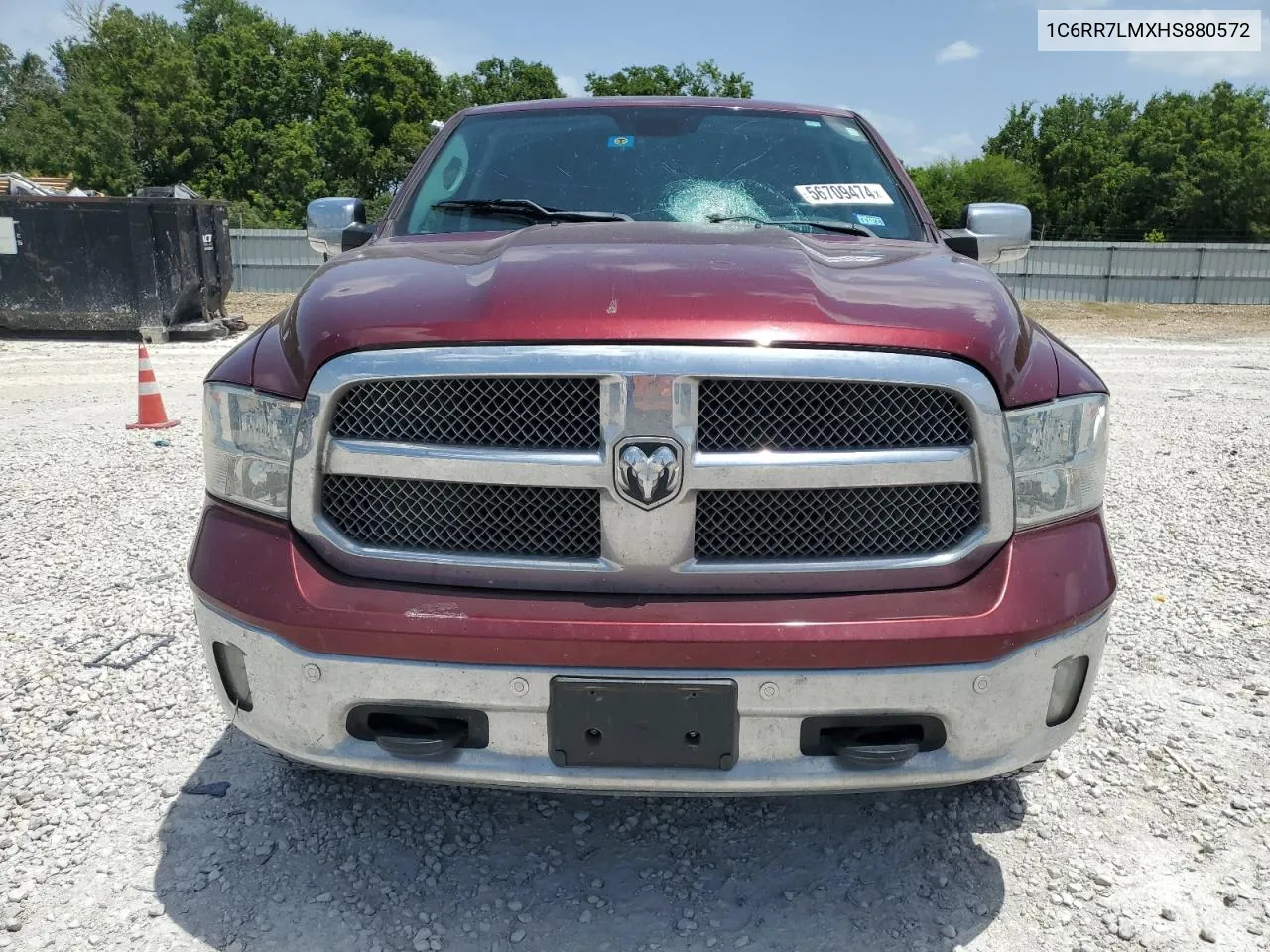 2017 Ram 1500 Slt VIN: 1C6RR7LMXHS880572 Lot: 56709474