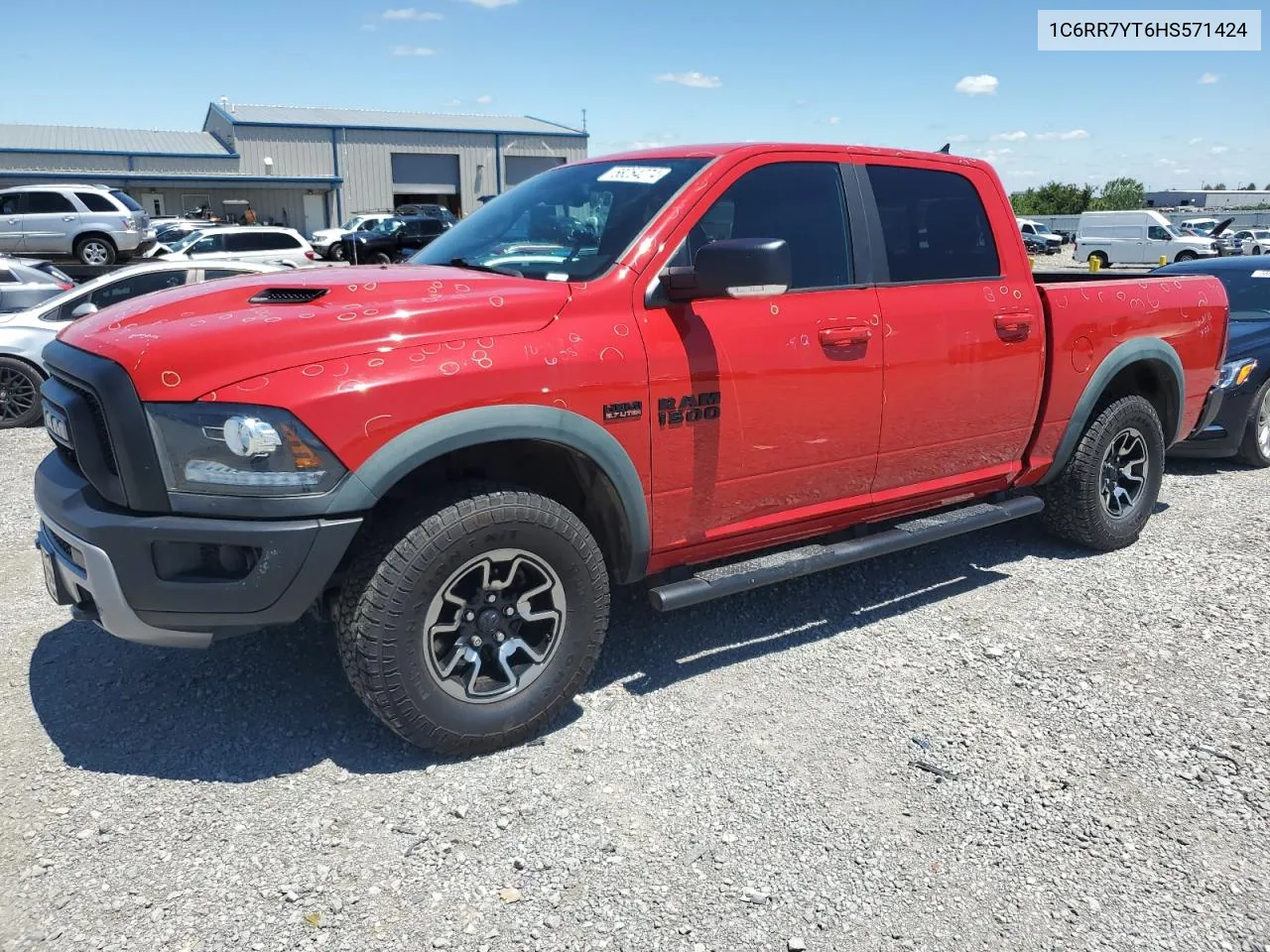 2017 Ram 1500 Rebel VIN: 1C6RR7YT6HS571424 Lot: 58254274