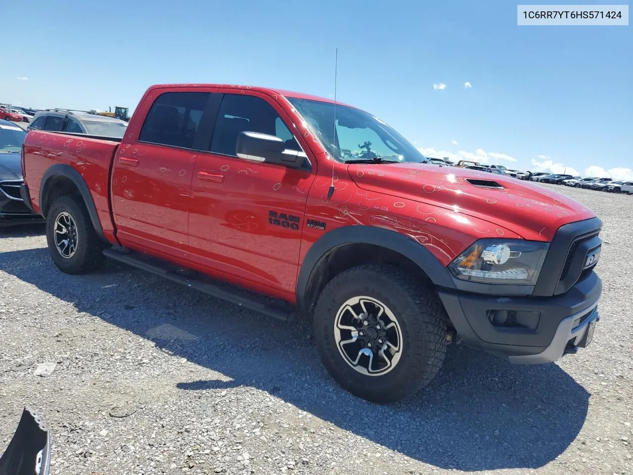 2017 Ram 1500 Rebel VIN: 1C6RR7YT6HS571424 Lot: 58254274