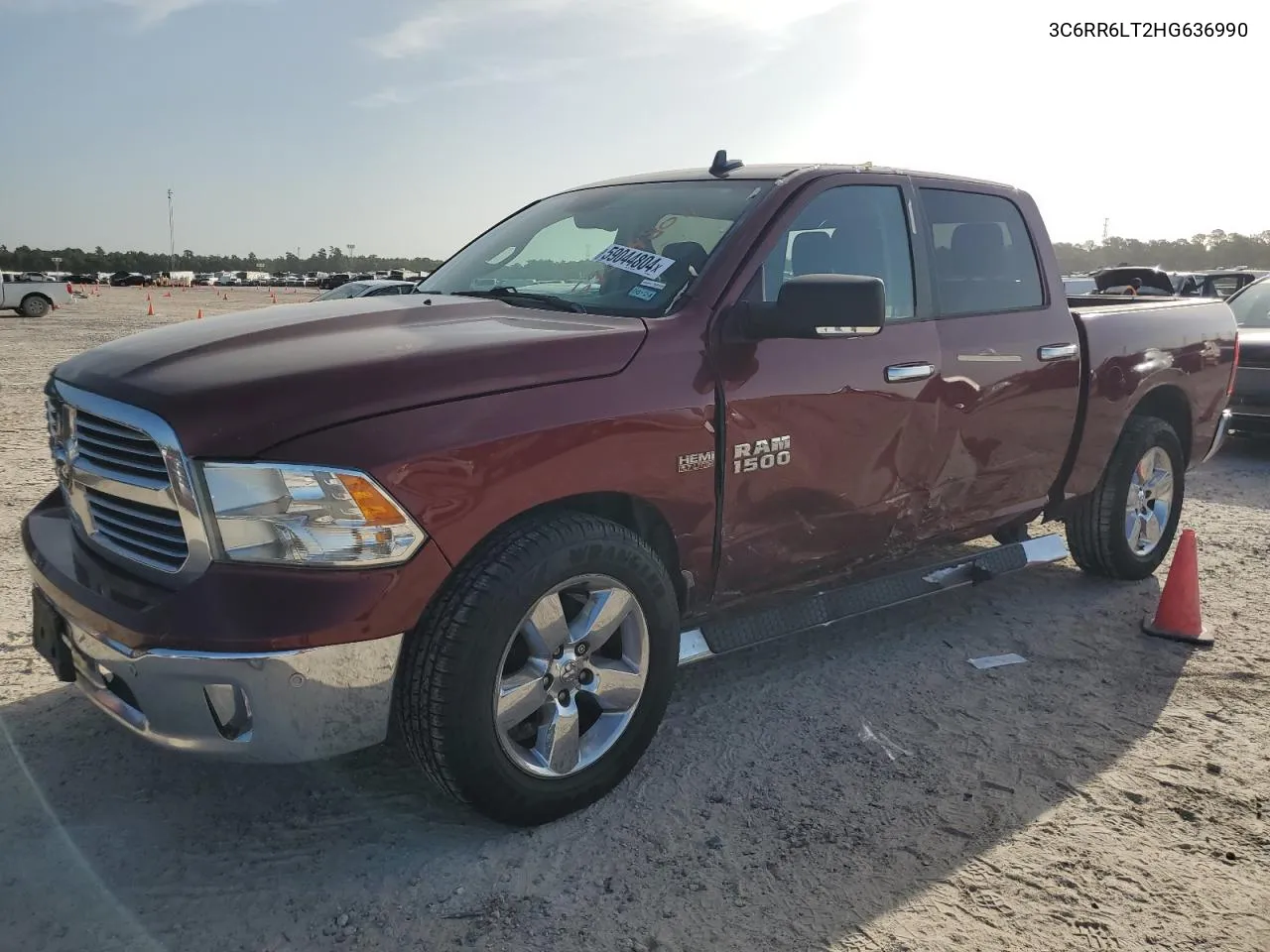 2017 Ram 1500 Slt VIN: 3C6RR6LT2HG636990 Lot: 59044804