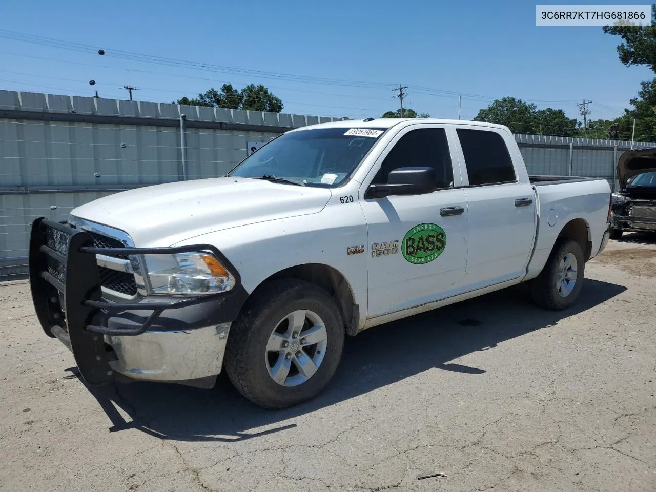 2017 Ram 1500 St VIN: 3C6RR7KT7HG681866 Lot: 59251964