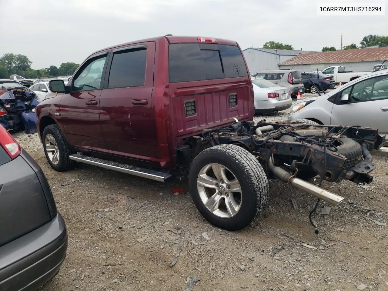 2017 Ram 1500 Sport VIN: 1C6RR7MT3HS716294 Lot: 59709434