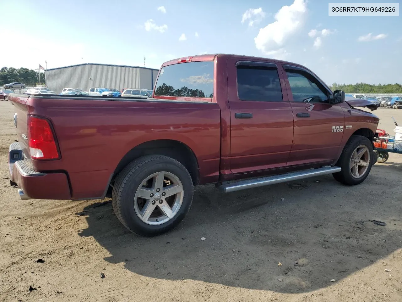 2017 Ram 1500 St VIN: 3C6RR7KT9HG649226 Lot: 60437394